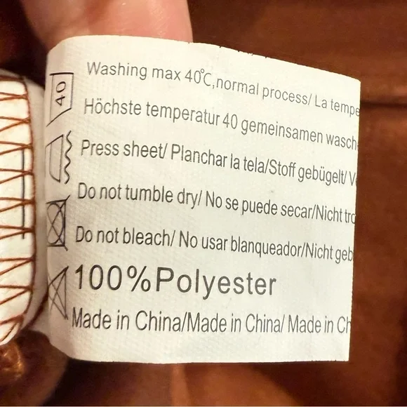 Hotouch Jacket Brushed Flannel Cropped Shacket Brown Size Small Western Boho NWT - Picture 8 of 10